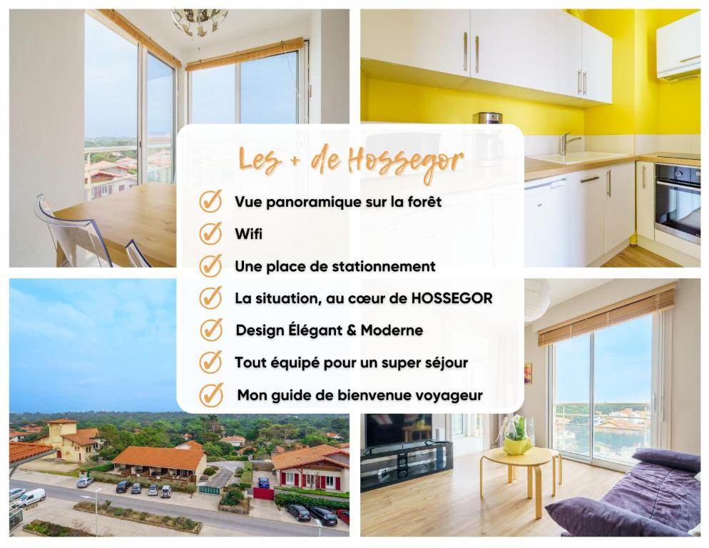 Kuchnia lub aneks kuchenny w obiekcie * Hossegor * Plage 100m * Vue sur les pins *Surf