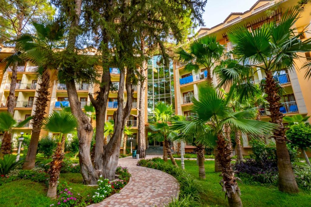 A garden outside Armas Kaplan Paradise