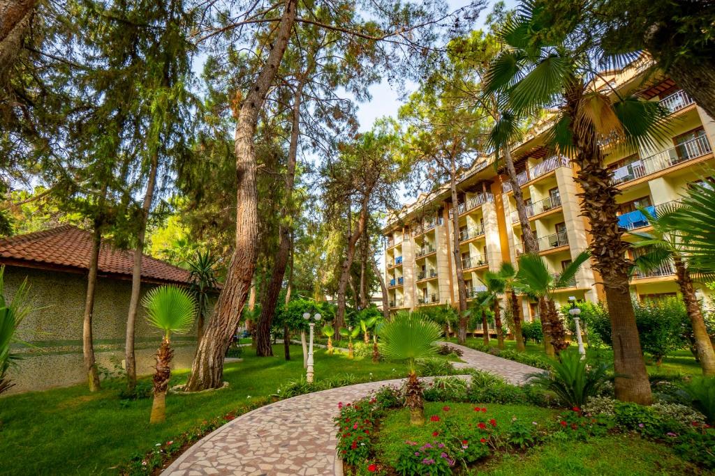 A garden outside Armas Kaplan Paradise