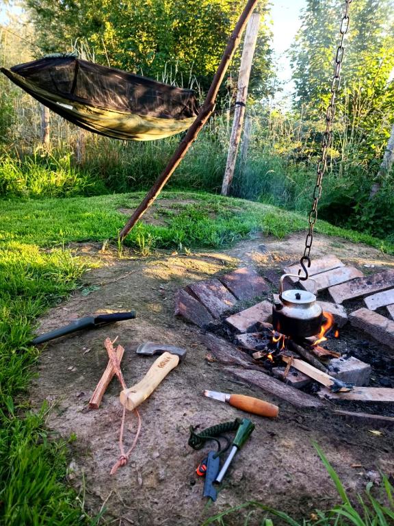 Zahrada ubytování Au Pied Du Trieu, The Shelter
