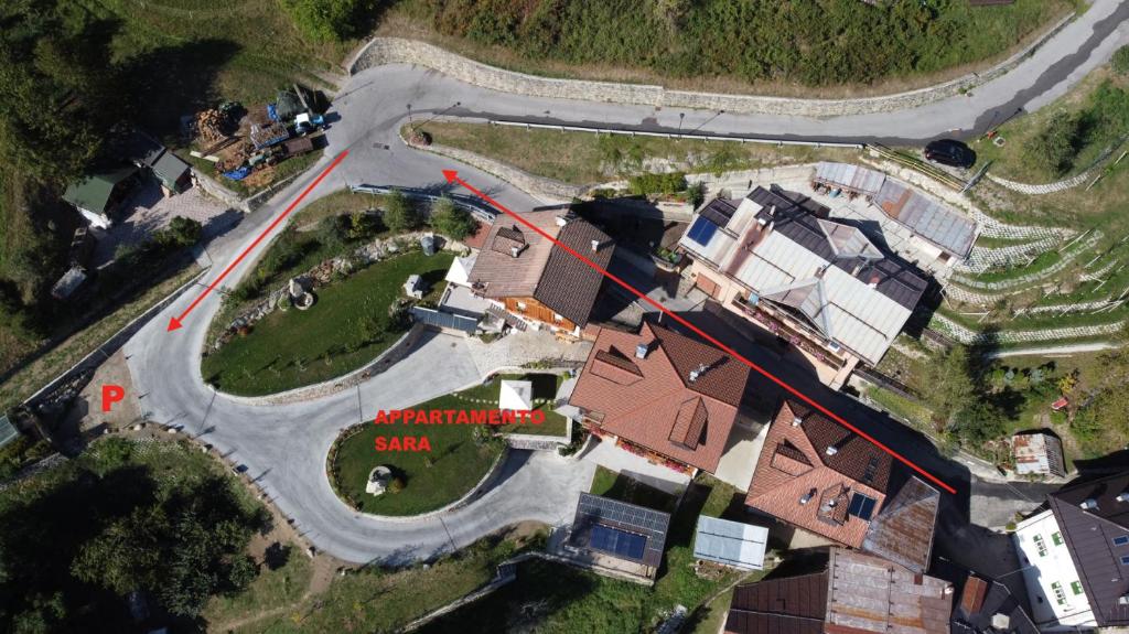 Letecký snímek ubytování Appartamento Sara