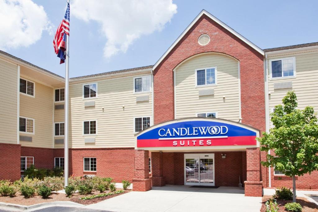 a rendering of the front of a building with a camelwell suites sign at Candlewood Suites-Augusta, an IHG Hotel in Augusta