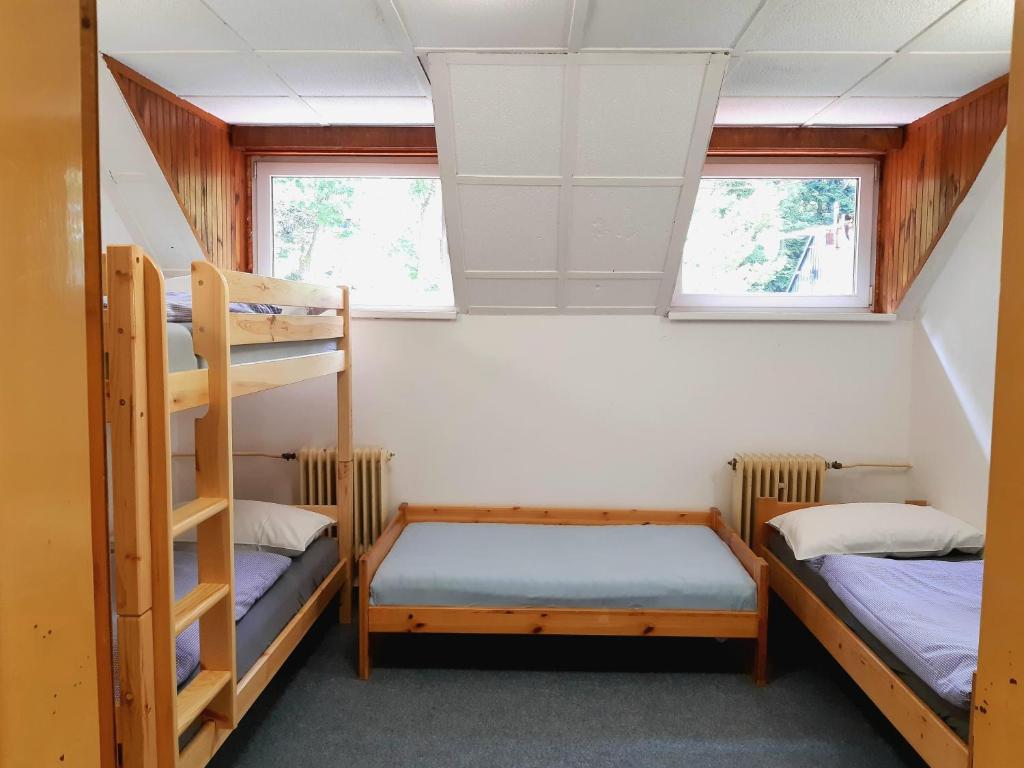 Postel nebo postele na pokoji v ubytování Chata JedlOvka