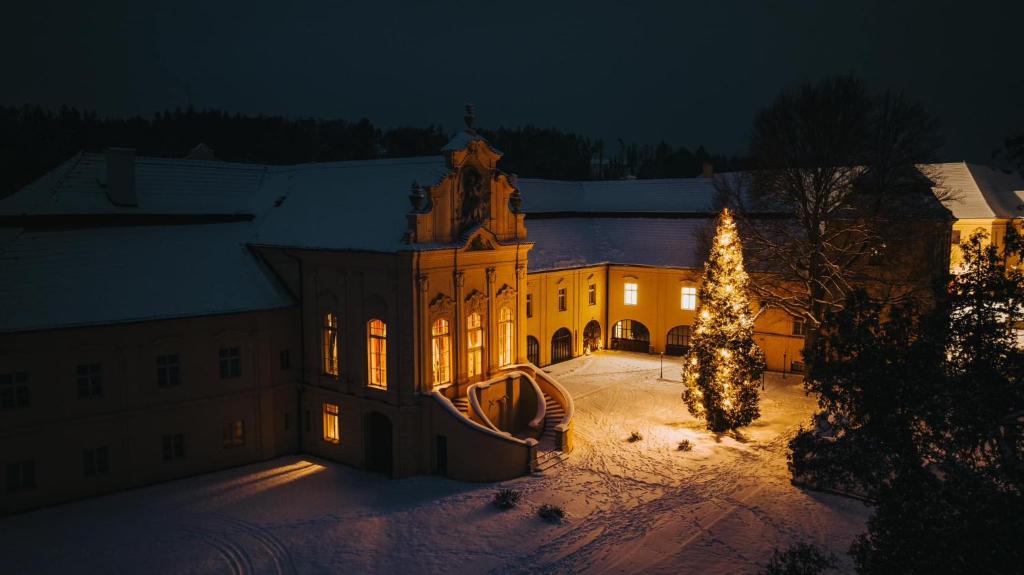 Hotel Klášter Želiv v zimě