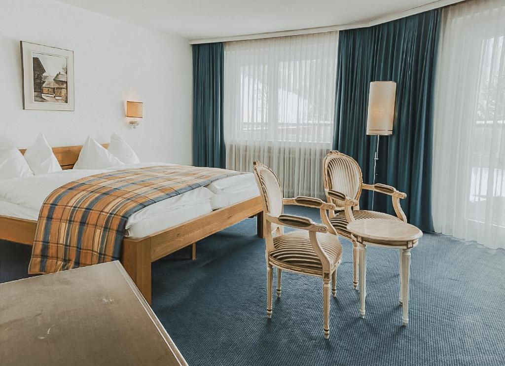 Postel nebo postele na pokoji v ubytování Hotel Regina Terme