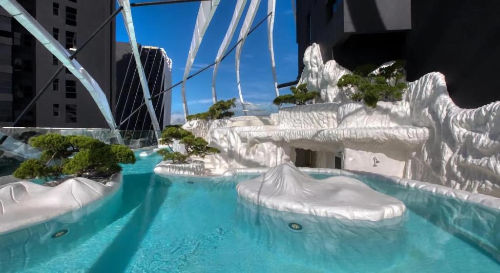 a rendering of a water slide on a ship at Arte Mont Kiara Kuala Lumpur in Kuala Lumpur