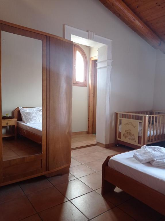 A bed or beds in a room at Palazzo con Vista