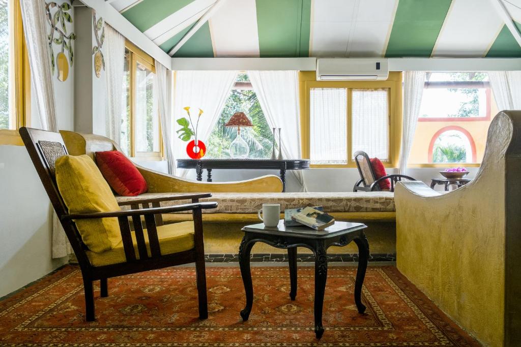 Гостиная зона в Casa Anjuna