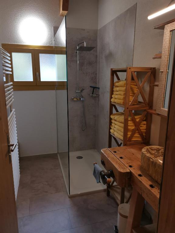 Koupelna v ubytování Chalet-Daheim-Fiesch 3,5-Zimmerwohnung