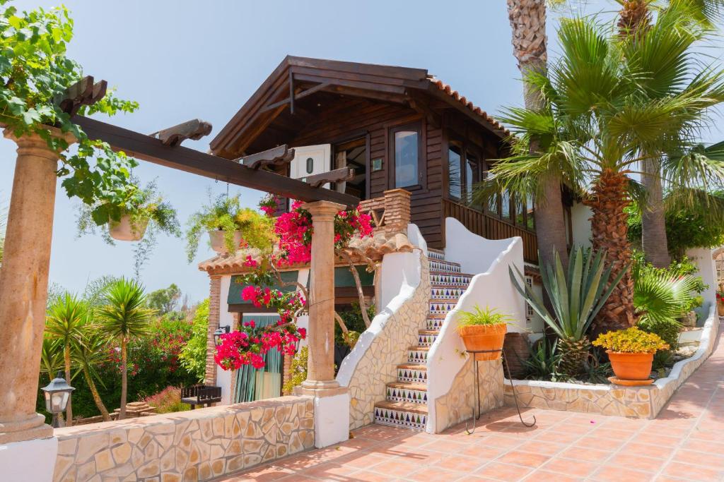Zahrada ubytování Cubo's Mijas Finca Huerta Rica Bambu