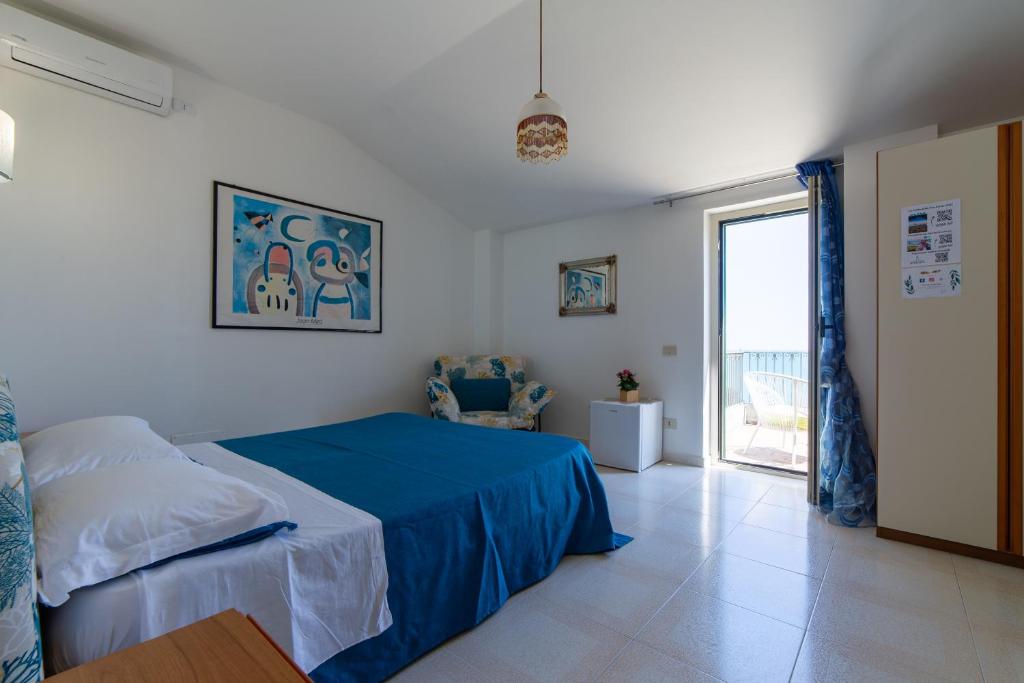 Posteľ alebo postele v izbe v ubytovaní Villa Diamante Costa dei trabocchi Vasto