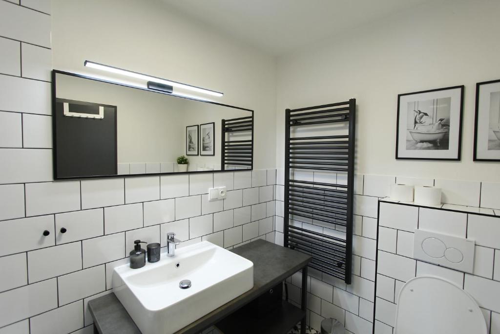 Koupelna v ubytování Apartmány Na Smrčku