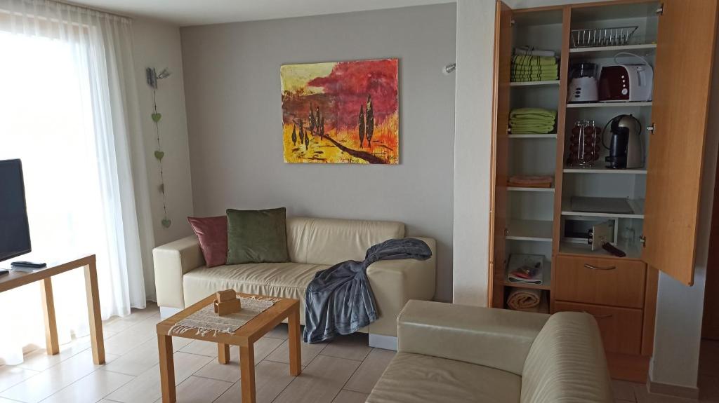 Posezení v ubytování Gästehaus Lutz