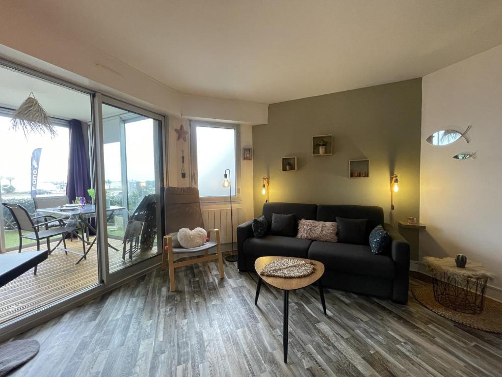 En sittgrupp p&aring; Magnifique appartement vue Mer / Terrasse et Parking priv&eacute;e