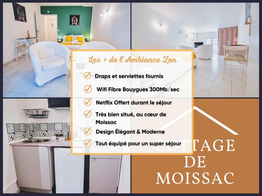 T1 Cosy et ambiance Zen Cottage de Moissac, Moissac – Updated