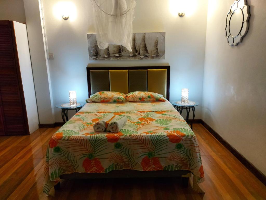 Кровать или кровати в номере Amazing Beach View Apartments