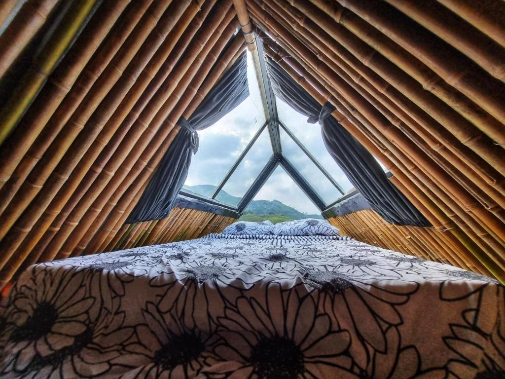 Postel nebo postele na pokoji v ubytování Casa Mostaza-Ecolodge