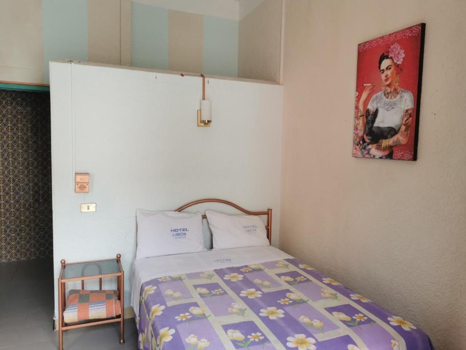 Postel nebo postele na pokoji v ubytování HOTEL LIMÓN