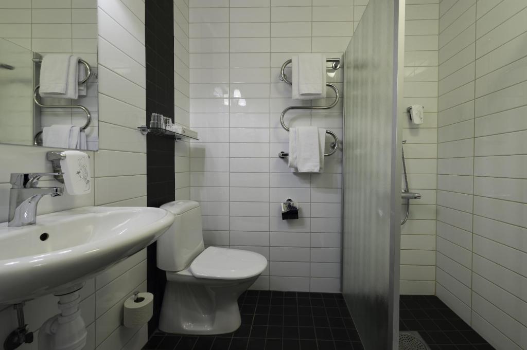 Koupelna v ubytování Stadshotellet Lidköping