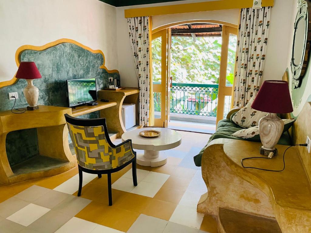 Гостиная зона в Casa Anjuna