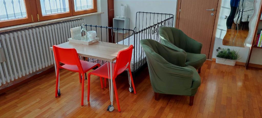 Posezení v ubytování B&B L'Assiolo