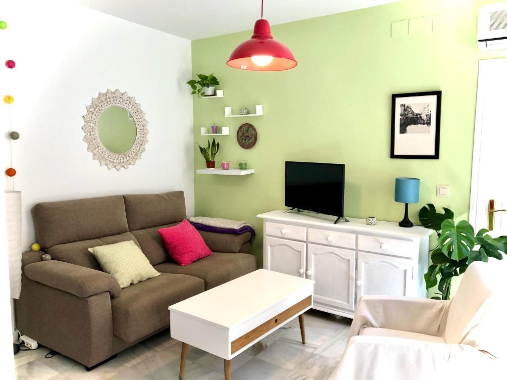 Χώρος καθιστικού στο El Apartamentillo de Bib-Rambla