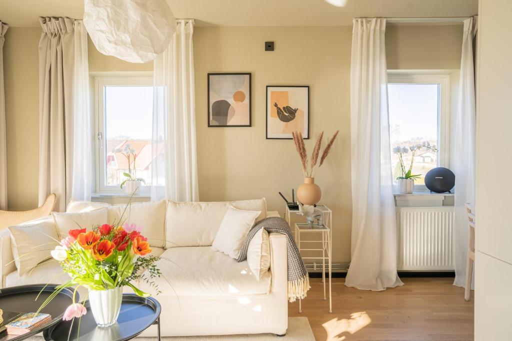 Posezení v ubytování Hotell Hanöhus Hällevik