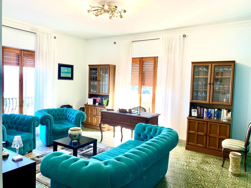 Posezení v ubytování Maison belle Vue