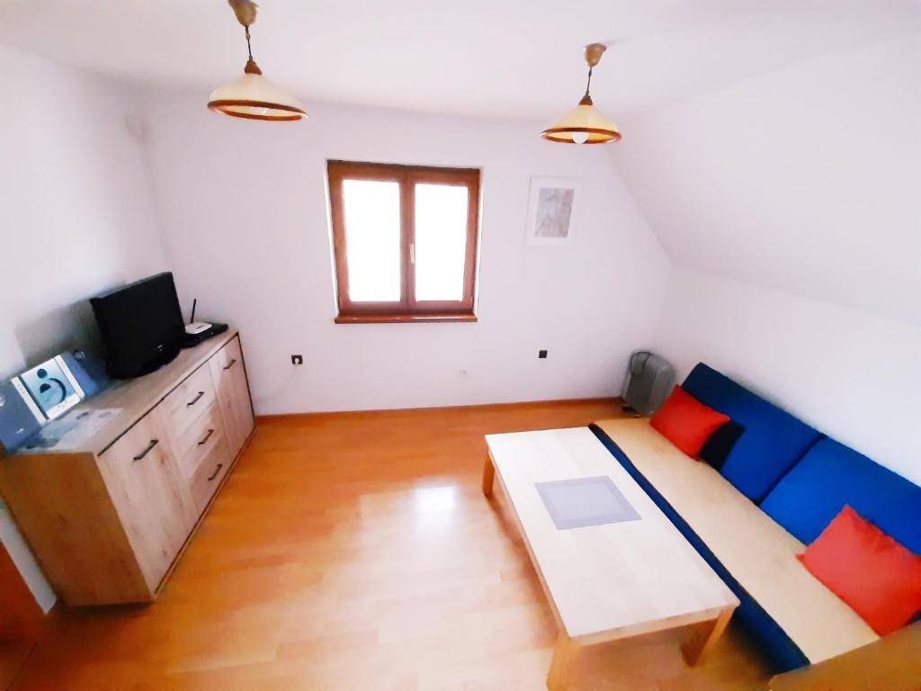 TV a/nebo společenská místnost v ubytování Apartmány Goral Oravice