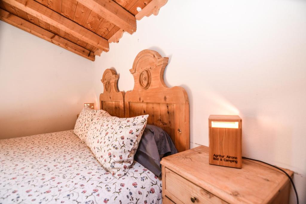 Postel nebo postele na pokoji v ubytování Agritur Airone Bed & Camping