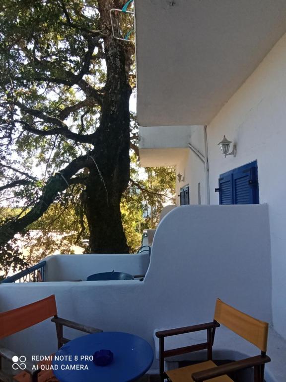 Balkón nebo terasa v ubytování Milisia Rooms