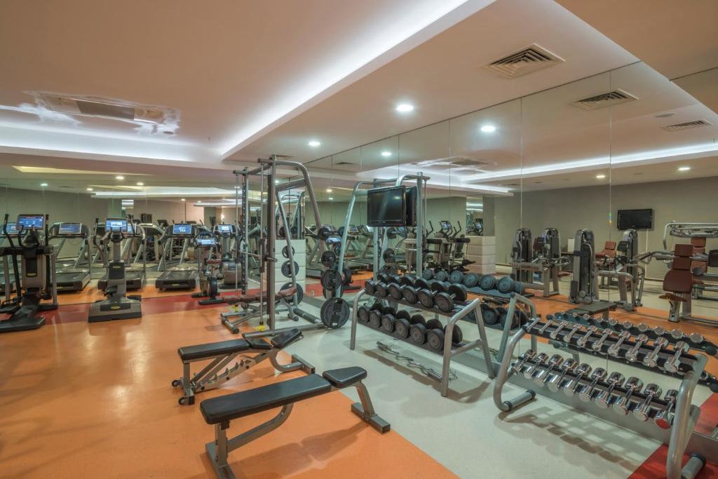 Fitness centrum a/nebo fitness zařízení v ubytování Badamdar Hotel and Residences