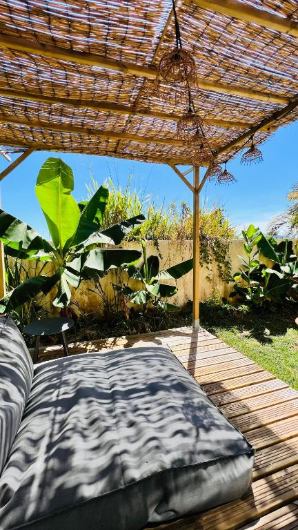 Zahrada ubytování Île tropical lodges