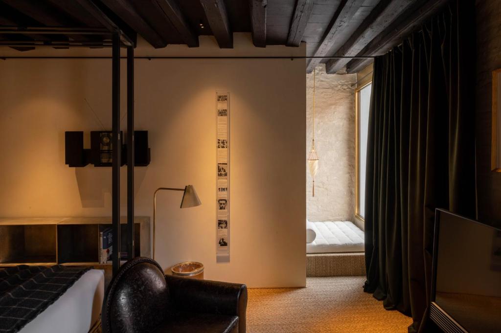 Postel nebo postele na pokoji v ubytování The Venice Venice Hotel