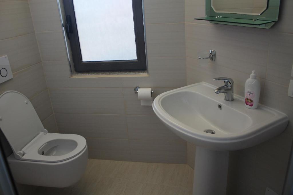 Koupelna v ubytování Hotel Hasmegaj