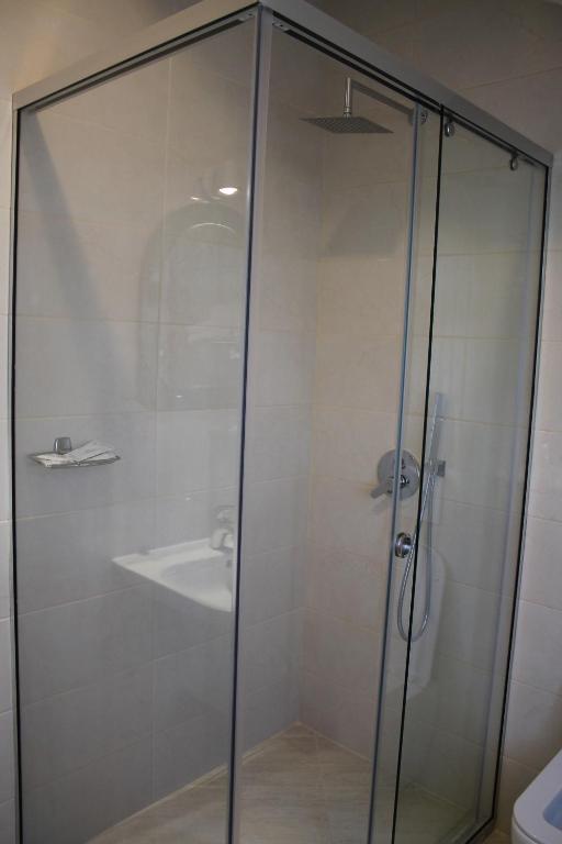 Koupelna v ubytování Hotel Hasmegaj