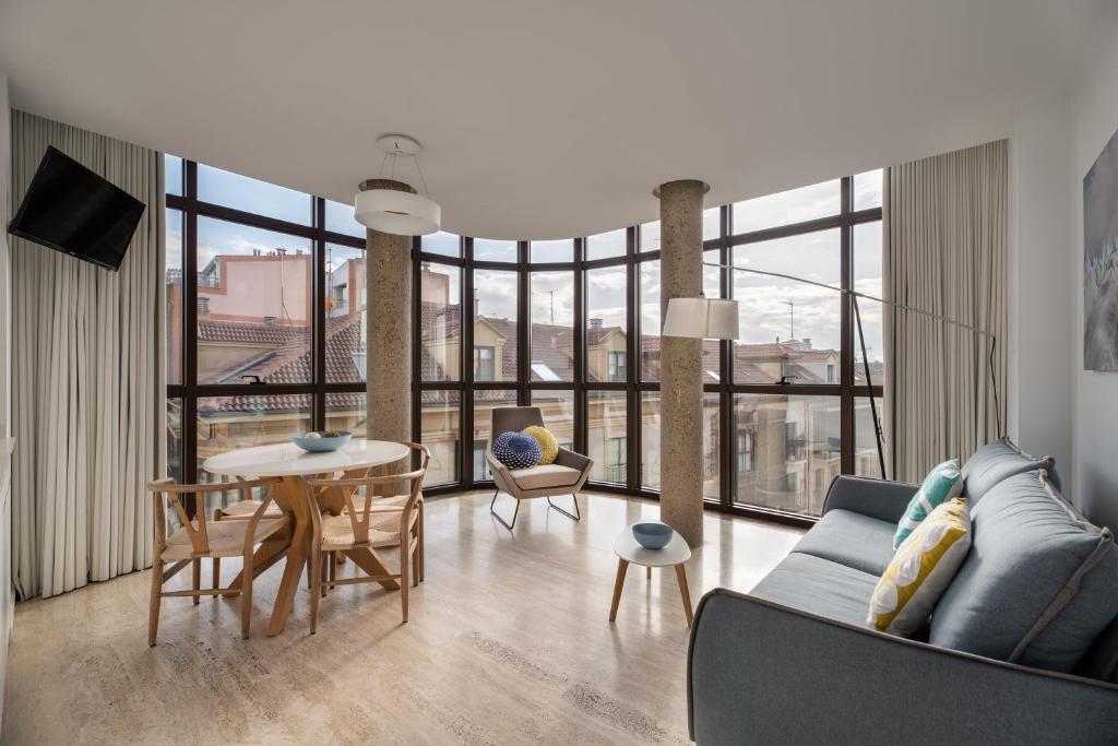 Posezení v ubytování Apartamentos Suite The Way
