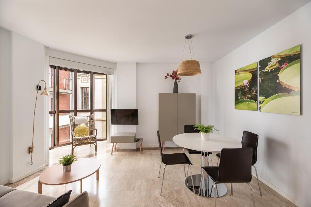 Posezení v ubytování Apartamentos Suite The Way