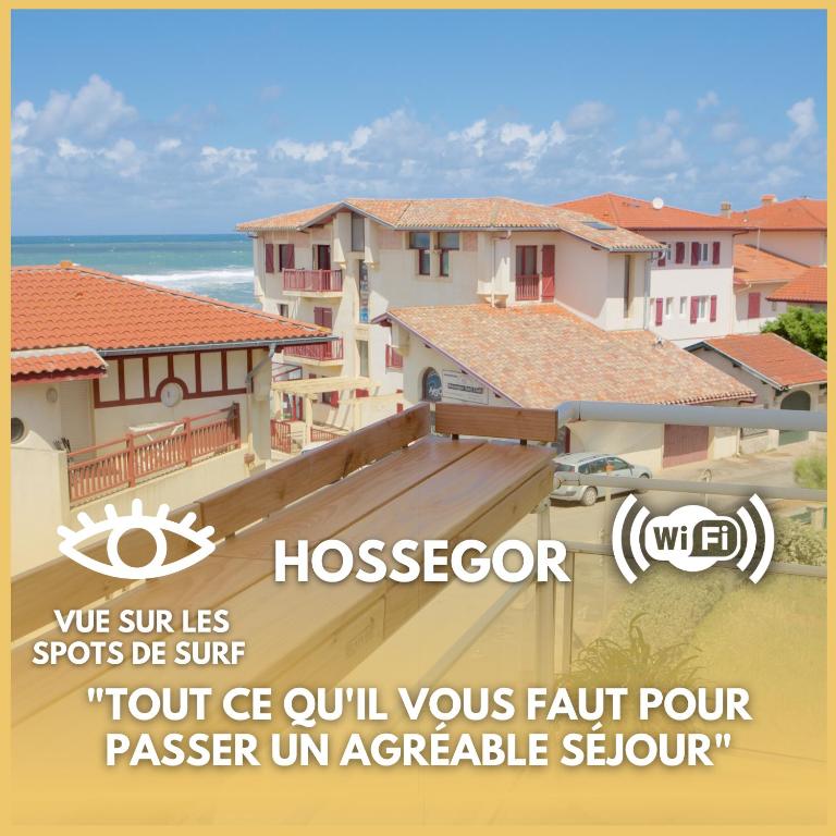 un flyer pour une maison sur la plage dans l'établissement * Hossegor * Cosy * Plage 100m * Idéale Couple, à Soorts-Hossegor