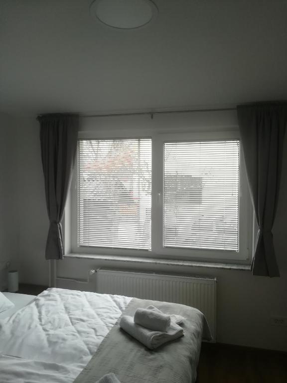 Postel nebo postele na pokoji v ubytování Apartma Lida 1