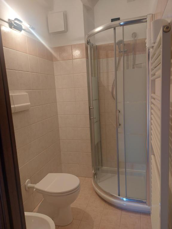 Koupelna v ubytování Loft Centro storico