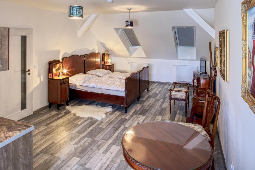 Postel nebo postele na pokoji v ubytování Motel Route66