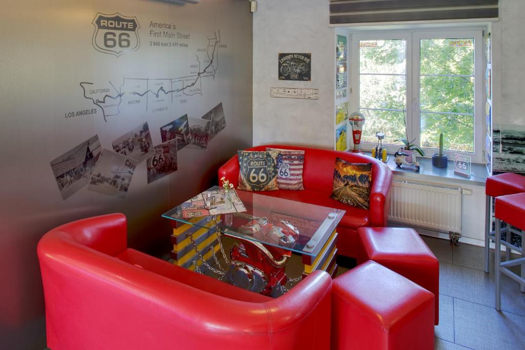 Posezení v ubytování Motel Route66