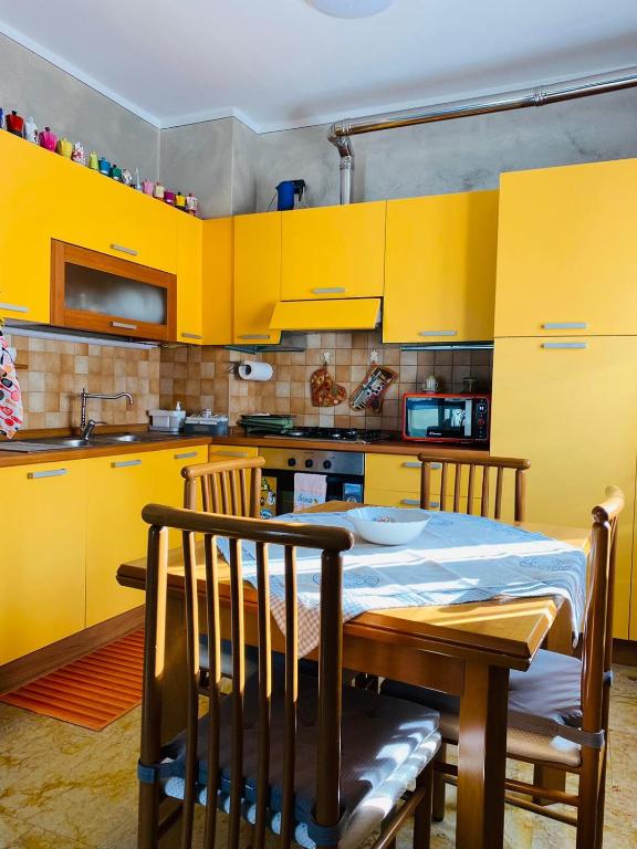 Kuchyň nebo kuchyňský kout v ubytování MyHouse