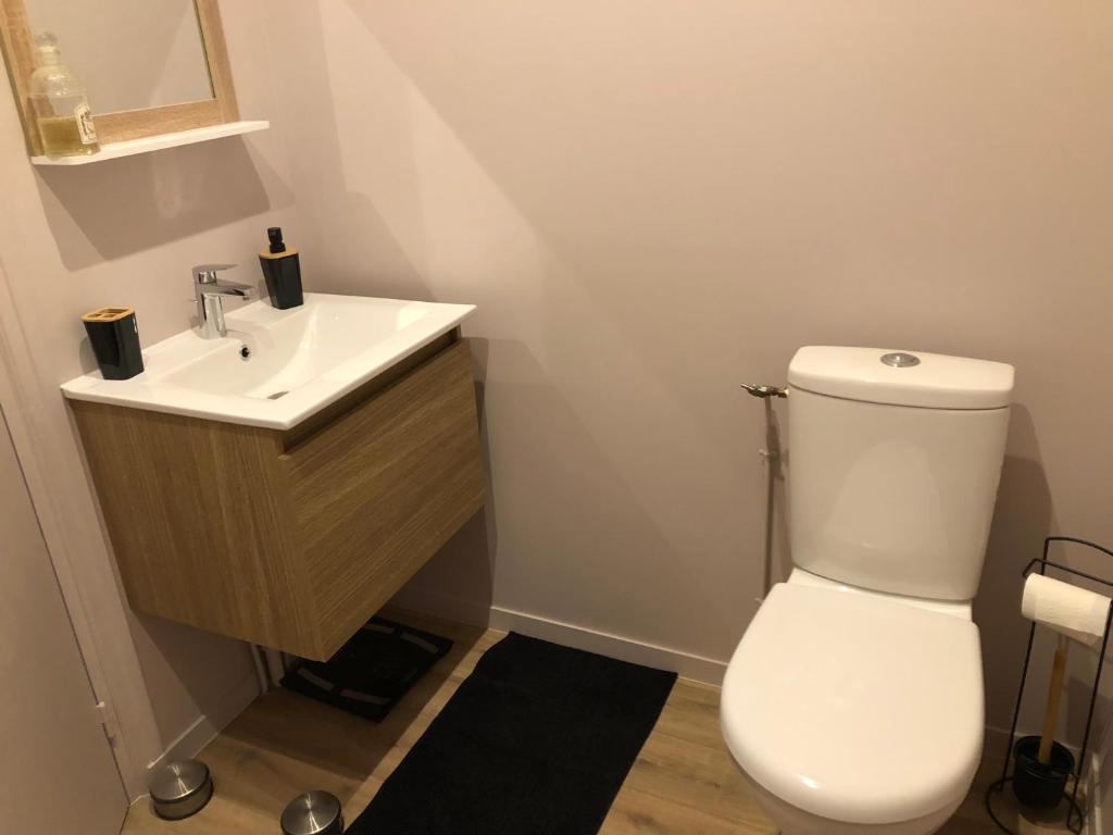 Koupelna v ubytování Le Logis du Gast chambre verte