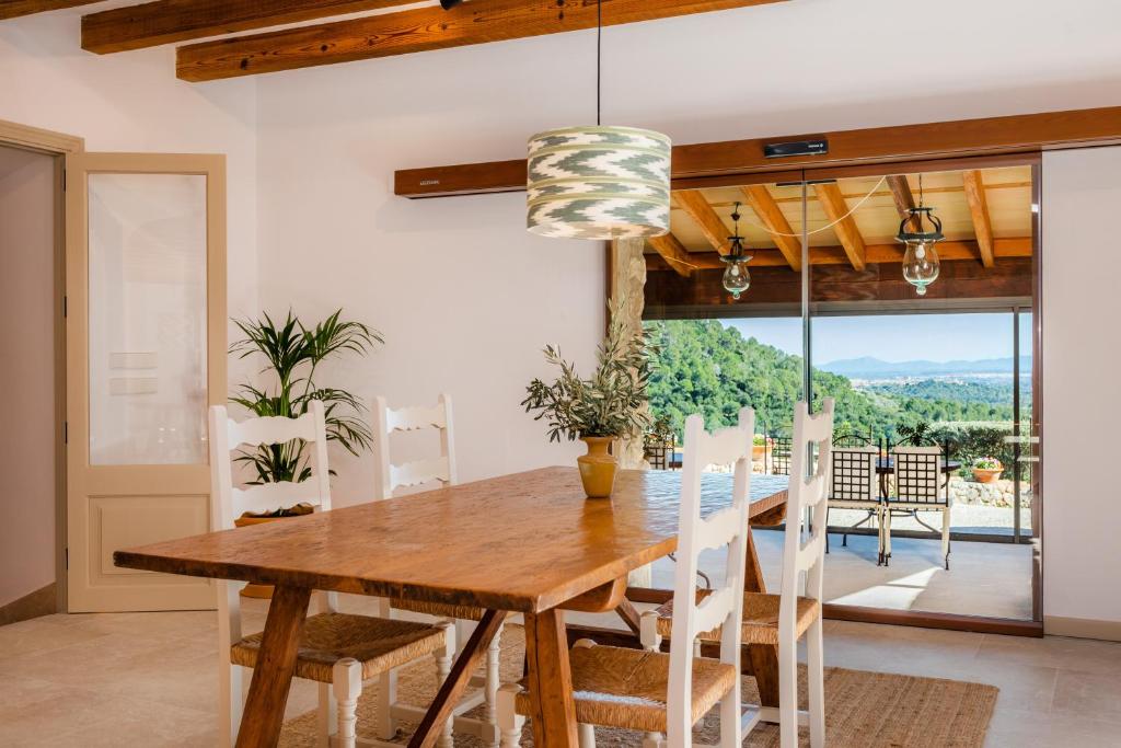 Balkón nebo terasa v ubytování Finca Albellons