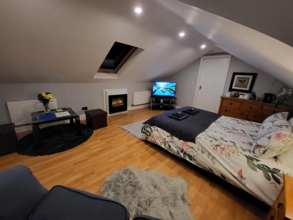 TV a/nebo společenská místnost v ubytování Cloonan House