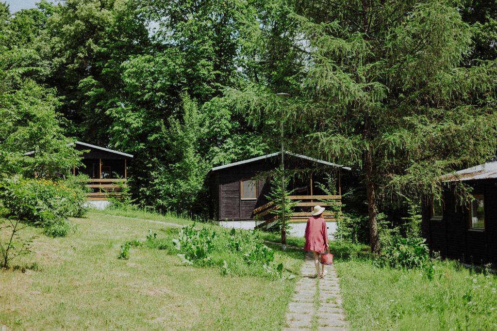 Zahrada ubytování Pustelnia Supraśl - domki nad rzeką