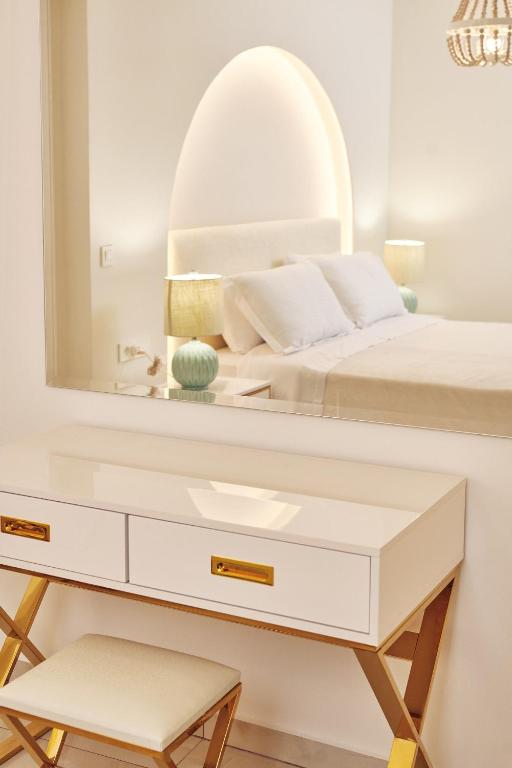 Postel nebo postele na pokoji v ubytování Blush & Crema Apartments