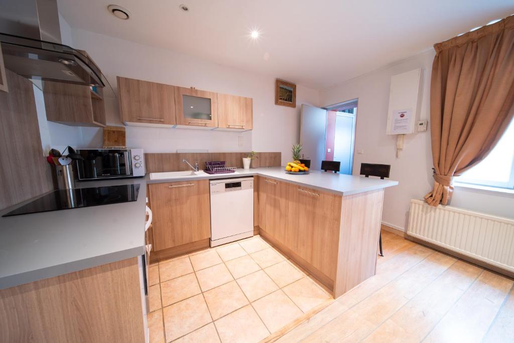 Kuchnia lub aneks kuchenny w obiekcie Appartement haut de gamme Centre ville